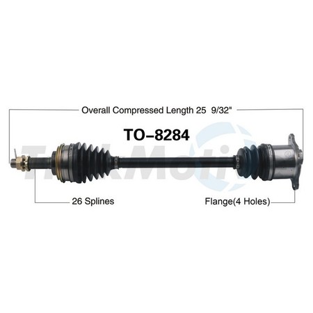 SURTRACK AXLE Cv Axle Shaft, To-8284 TO-8284
